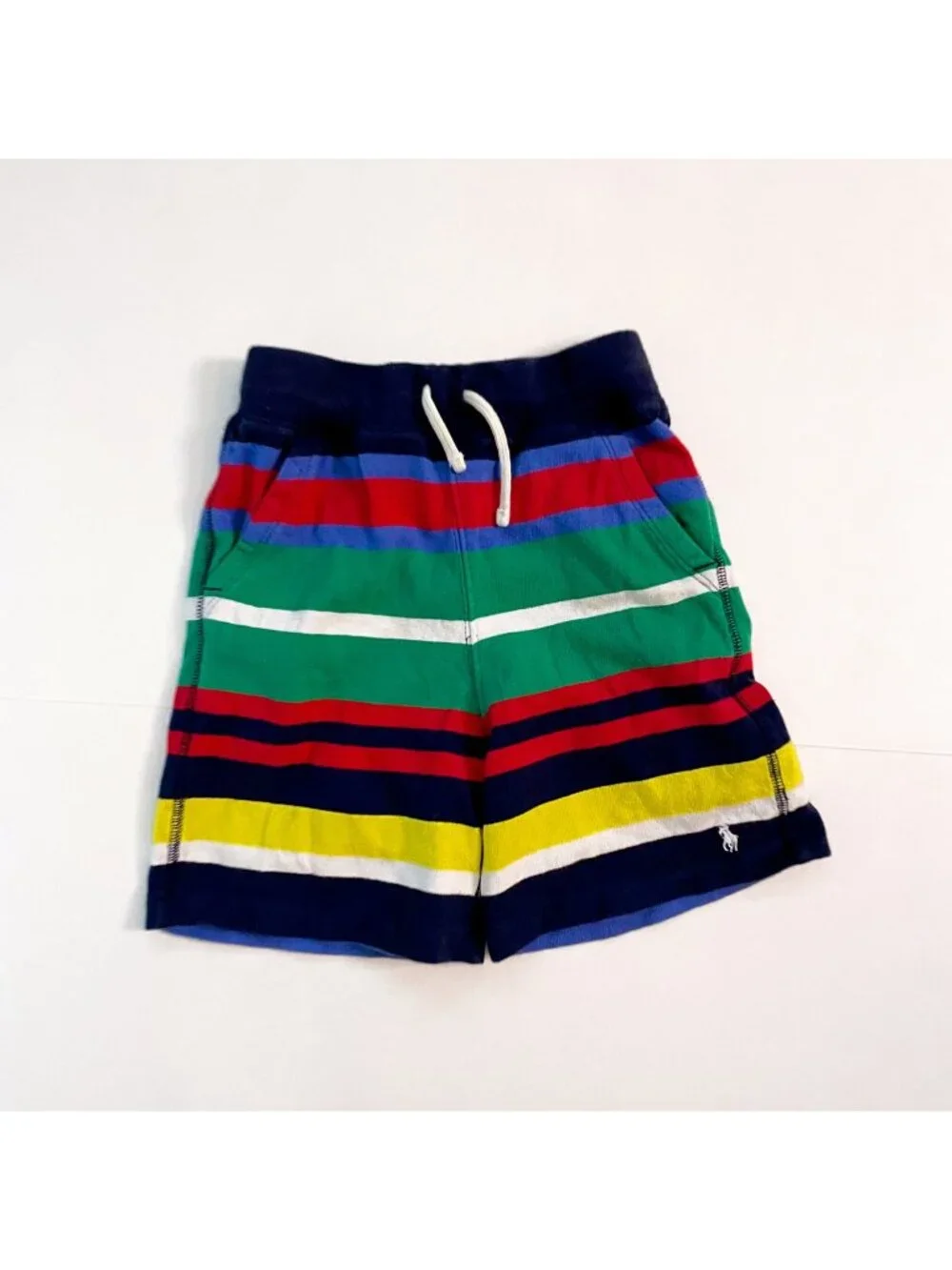 Ralph Lauren Striped Cotton Jersey Shorts, Size 6